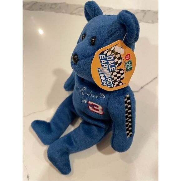 1999 Dale Earnhardt Jr #3 Beanie Baby 23 Karat Gold'n Bear NWT Vintage - Picture 8 of 8